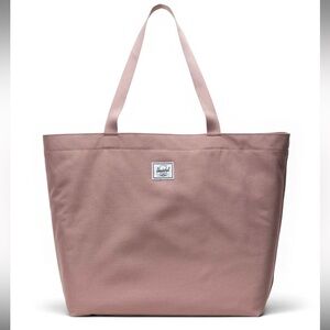 NWT Herschel Supply Co Mica Classic Tote Bag Ash Rose Color Pink Long Handle